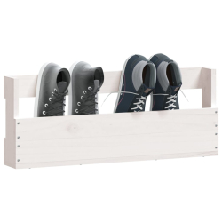 Ścienne półki na buty, 2 szt., biały, 59x9x23 cm, sosna