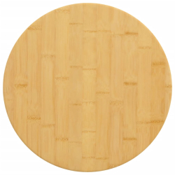 Blat do stołu, Ø50x4 cm, bambusowy