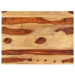Blat stołu, lite drewno sheesham, 15-16 mm, 70x80 cm