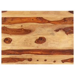 Blat stołu, lite drewno sheesham, 25-27 mm, 60x80 cm