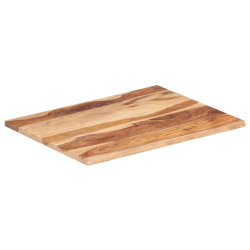 Blat stołu, lite drewno sheesham, 25-27 mm, 70x80 cm