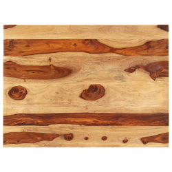 Blat stołu, lite drewno sheesham, 25-27 mm, 70x90 cm