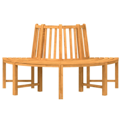 Półokrągła ławka pod drzewo, Ø160 cm, lite drewno tekowe