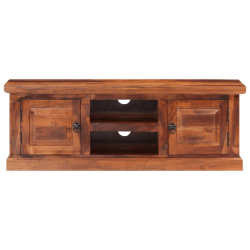 Szafka pod TV z drzwiczkami, 112x30x40 cm, lite drewno akacjowe