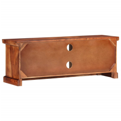 Szafka pod TV z drzwiczkami, 112x30x40 cm, lite drewno akacjowe