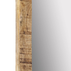 Lustro, 70x50 cm, lite drewno mango i szkło