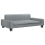 Sofa dla dzieci, jasnoszara, 90x53x30 cm, obita tkaniną