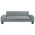 Sofa dla dzieci, jasnoszara, 90x53x30 cm, obita tkaniną