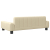 Sofa dla dzieci, kremowa, 90x53x30 cm, obita tkaniną