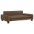 Sofa dla dzieci, brązowa, 90x53x30 cm, obita tkaniną