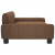 Sofa dla dzieci, brązowa, 90x53x30 cm, obita tkaniną