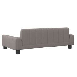 Sofa dla dzieci, kolor taupe, 90x53x30 cm, obita tkaniną