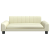 Sofa dla dzieci, kremowa, 90x53x30 cm, sztuczna skóra