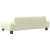 Sofa dla dzieci, kremowa, 90x53x30 cm, sztuczna skóra