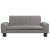 Sofa dla dzieci, szara, 70x45x30 cm, sztuczna skóra