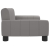 Sofa dla dzieci, szara, 70x45x30 cm, sztuczna skóra