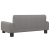 Sofa dla dzieci, szara, 70x45x30 cm, sztuczna skóra