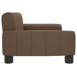 Sofa dla dzieci, brązowa, 70x45x30 cm, obita tkaniną