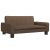Sofa dla dzieci, brązowa, 70x45x30 cm, obita tkaniną