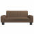 Sofa dla dzieci, brązowa, 70x45x30 cm, obita tkaniną