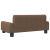Sofa dla dzieci, brązowa, 70x45x30 cm, obita tkaniną