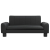 Sofa dla dzieci, czarna, 70x45x30 cm, sztuczna skóra