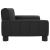 Sofa dla dzieci, czarna, 70x45x30 cm, sztuczna skóra