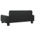 Sofa dla dzieci, czarna, 70x45x30 cm, sztuczna skóra