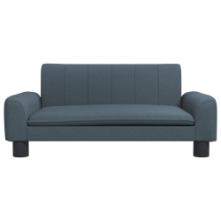 Sofa dla dzieci, ciemnoszara, 70x45x30 cm, obita tkaniną