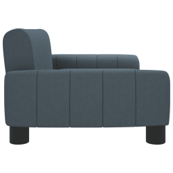 Sofa dla dzieci, ciemnoszara, 70x45x30 cm, obita tkaniną