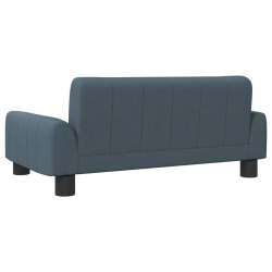 Sofa dla dzieci, ciemnoszara, 70x45x30 cm, obita tkaniną