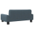 Sofa dla dzieci, ciemnoszara, 70x45x30 cm, obita tkaniną