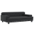 Sofa dla dzieci, czarna, 90x53x30 cm, sztuczna skóra