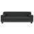 Sofa dla dzieci, czarna, 90x53x30 cm, sztuczna skóra