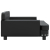 Sofa dla dzieci, czarna, 90x53x30 cm, sztuczna skóra