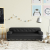 Sofa dla dzieci, czarna, 90x53x30 cm, sztuczna skóra