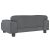 Sofa dla dzieci, ciemnoszara, 70x45x30 cm, aksamit