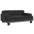 Sofa dla dzieci, czarna, 70x45x30 cm, aksamit