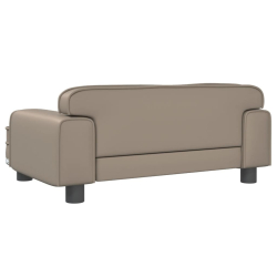 Sofa dla dzieci, cappuccino, 70x45x30 cm, sztuczna skóra