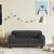 Sofa dla dzieci, czarna, 70x45x30 cm, sztuczna skóra