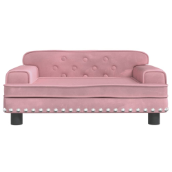 Sofa dla dzieci, różowa, 70x45x30 cm, aksamit