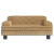 Sofa dla dzieci, brązowa, 70x45x30 cm, aksamit