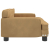Sofa dla dzieci, brązowa, 70x45x30 cm, aksamit