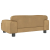 Sofa dla dzieci, brązowa, 70x45x30 cm, aksamit