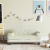 Sofa dla dzieci, kremowa, 70x45x30 cm, aksamit