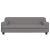 Sofa dla dzieci, szara, 90x53x30 cm, sztuczna skóra