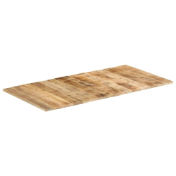 Blat do stołu, 120x60x(1,5-1,6) cm, surowe drewno mango