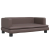 Sofa dla dzieci, brązowa, 80x45x30 cm, sztuczna skóra