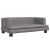 Sofa dla dzieci, szara, 80x45x30 cm, sztuczna skóra