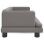Sofa dla dzieci, szara, 80x45x30 cm, sztuczna skóra